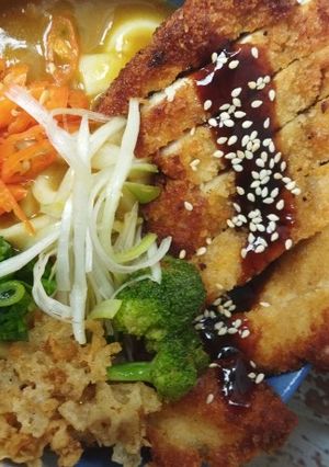 Foto resep Homemade Katsu Curry Udon