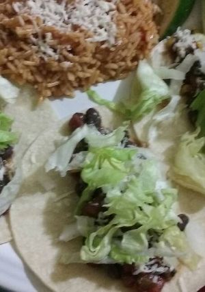 A picture of Black Bean & Corn Tacos.