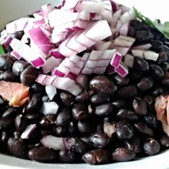 A picture of Cuban Style Black Beans.