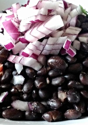 A picture of Cuban Style Black Beans.