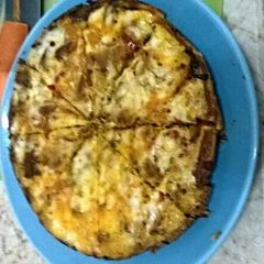 A picture of Pan fried pizza (non crust ).