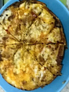 A picture of Pan fried pizza (non crust ).
