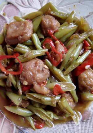 Foto resep Oseng Buncis Bakso
