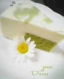 Great As A Gift Matcha Marbled Unbaked Cheesecake