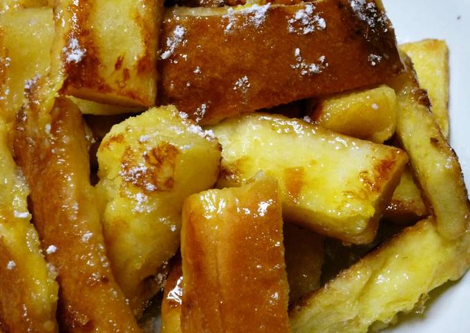 French Toast Snacks with Bread Crusts