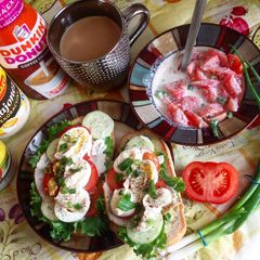 A picture of Polish breakfast on Sunday morning.