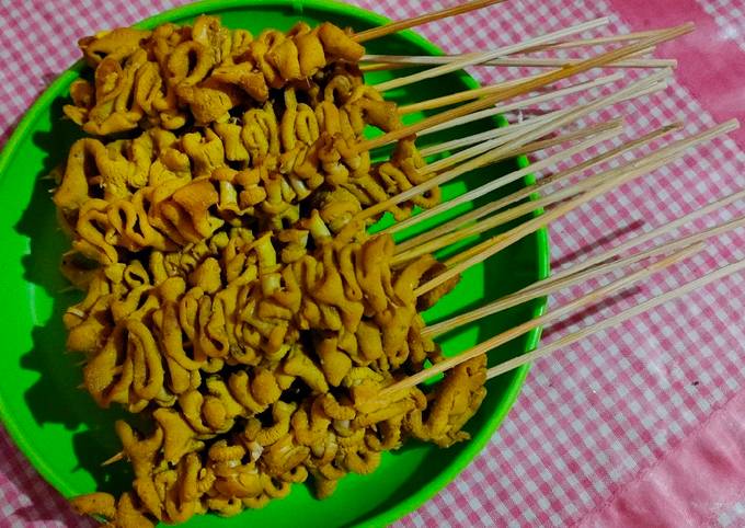 Resep Sate Usus Bumbu Kuning Oleh Gina Ibu Arsa Cookpad