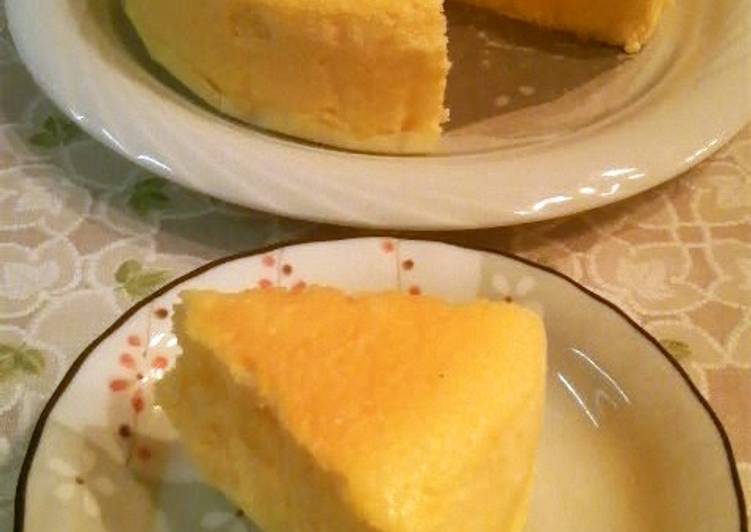 Soufflé Cheesecake Made with Sliced Cheese