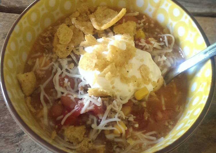 Simple Way to Prepare Ultimate Chastain&#39;s taco soup