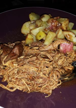 A picture of Infamous BBQ Pulled Pork.