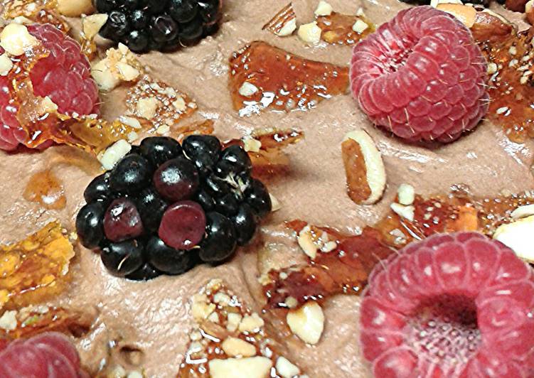 berries chocolate and almonds trifle recipe main photo