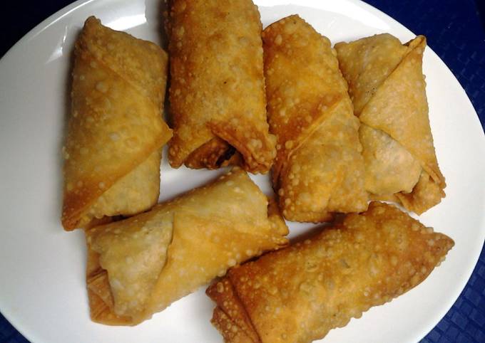 vegetable egg roll Recipe by skunkmonkey101 - Cookpad