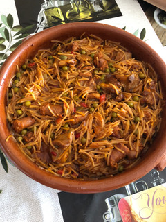 Una foto de Fideos a la cazuela