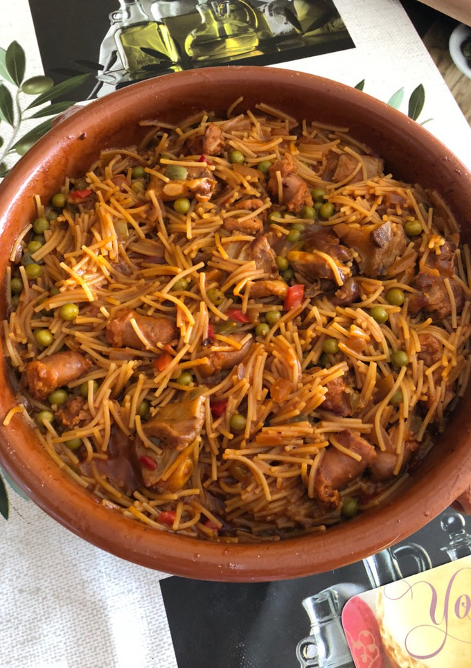 Una foto de Fideos a la cazuela
