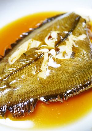 A picture of Mom's Simmered Flounder.