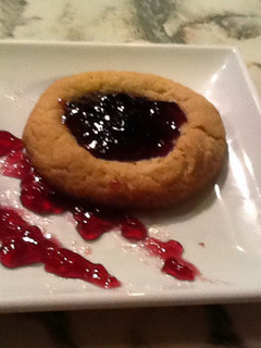 A picture of PB&J Thumbprint Cookies.