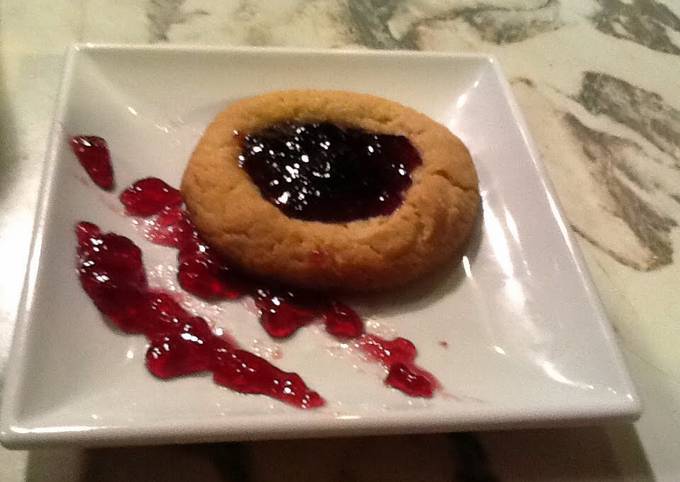 PB&amp;J Thumbprint Cookies