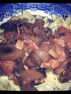 A picture of Slow Cooker Beef Tips In Gravy.