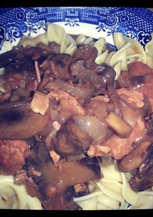 A picture of Slow Cooker Beef Tips In Gravy.