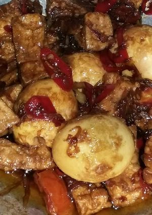 Foto resep Telur Tahu Masak Kecap
