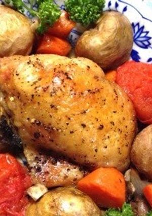 A picture of Roast Chicken for Holiday Dinner.