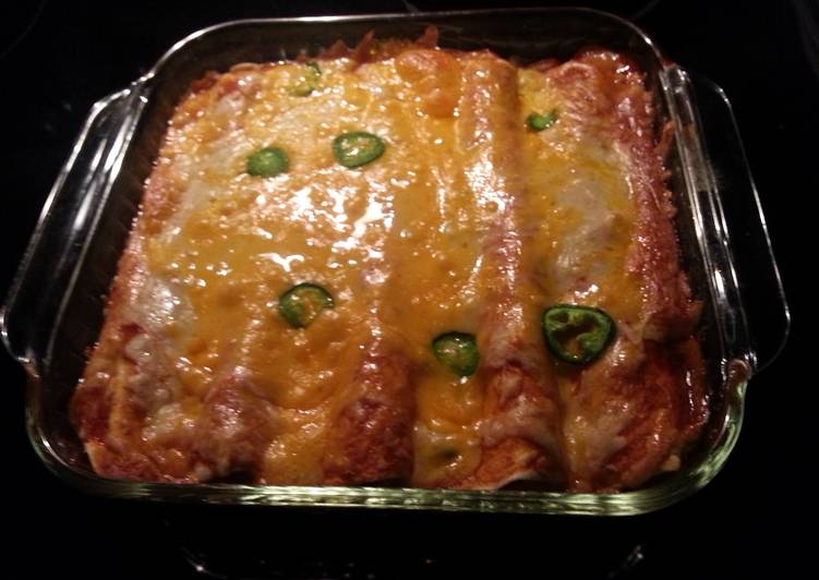 Recipe of Any-night-of-the-week Turkey enchiladas!