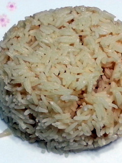 A picture of Oyster Sauce Rice.