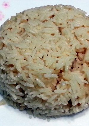 A picture of Oyster Sauce Rice.