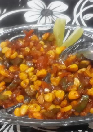 A picture of Chatpata masala sweet corn.
