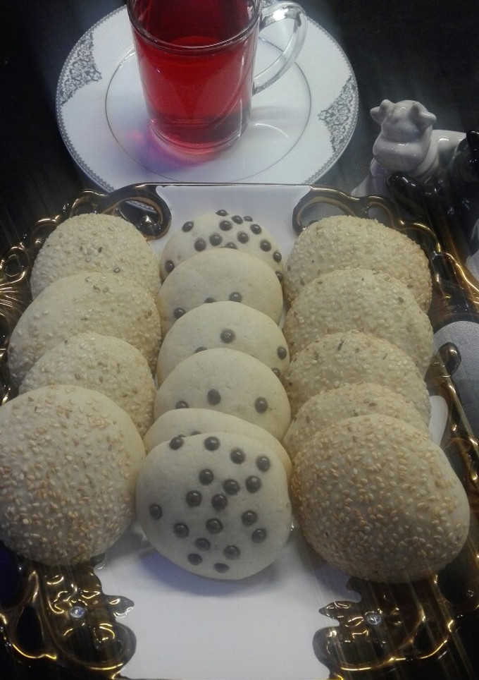 عکسی از دستور کلوچه کنجدی