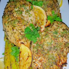A picture of Mike's Garlic Lemon Herbed Chicken.