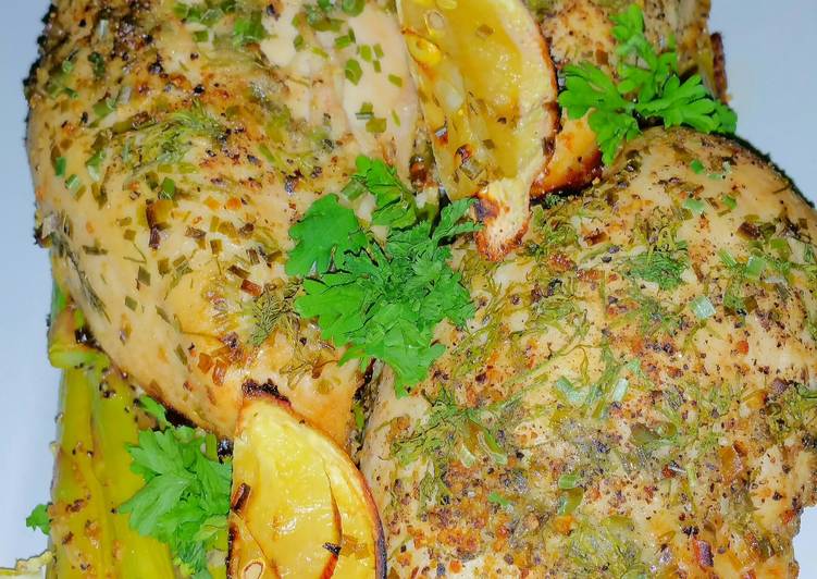 Steps to Prepare Homemade Mike&#39;s Garlic Lemon Herbed Chicken