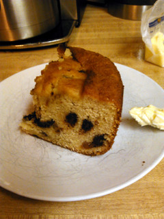 A picture of Banana chip snack cake.