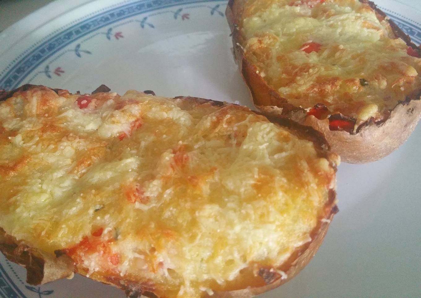 stuffed potato peelings!