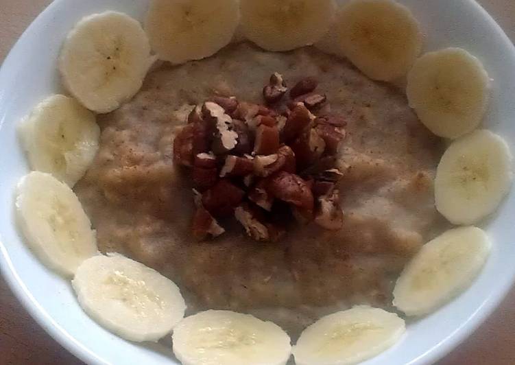 How to Make Perfect Vickys Banana Porridge, GF DF EF SF NF