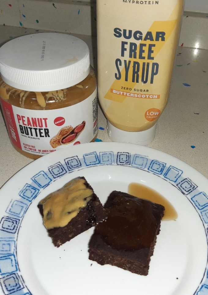 Una foto de Brownie keto
