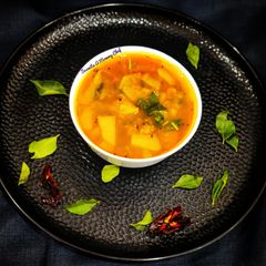 A picture of Quick sambar with chayote.