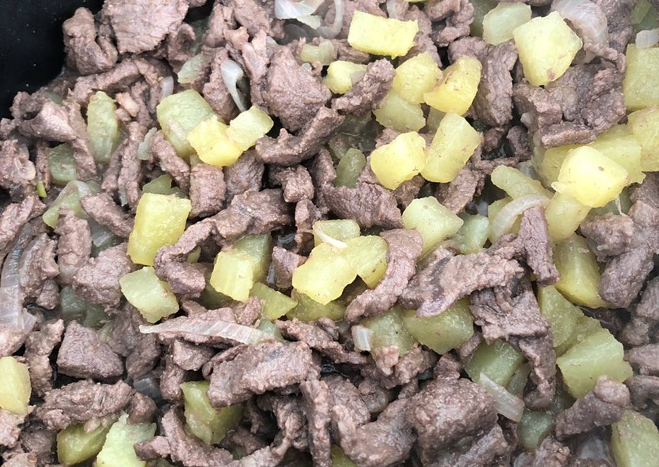 Bistec con papitas (ideal para tacos)