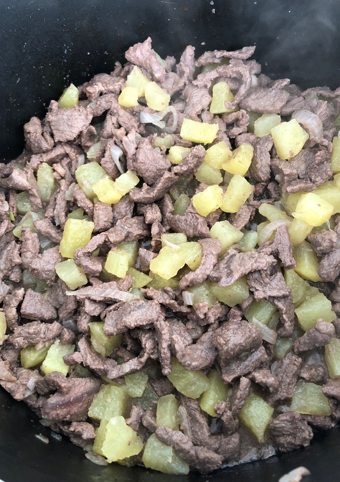 Una foto de Bistec con papitas (ideal para tacos)