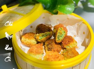 Hình của món Chả mực rau củ chiên giòn.