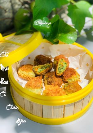 Hình của món Chả mực rau củ chiên giòn.