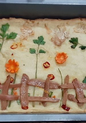 Foto resep Focaccia Garden Pizza