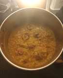 Leftovers for soup with Parsnip an Chorizo Sausage
