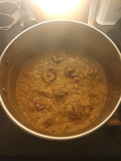 A picture of Leftovers for soup with Parsnip an Chorizo Sausage.