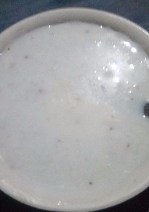 A picture of Samak rice kheer.