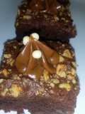 Brownies de chocolate  nueces y manjar