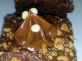 Brownies de chocolate  nueces y manjar