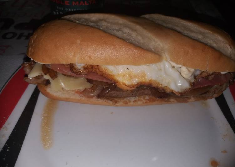 Steps to Make Quick Bocata completo(intento de dieta)