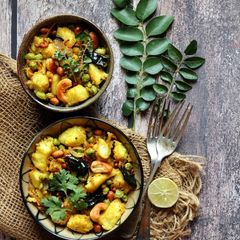 A picture of MASALA IDLI (Spicy Stir fried Lentil & Rice Cakes).