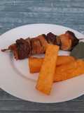 Rosto de usei scapà e polenta onta